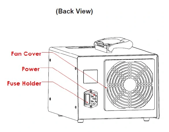 2021 220V Ozone Generator 30g Car Ionization Generator Air Purifier