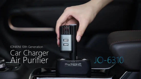 Nouvelle génération 12V 24V chargeur de voiture intelligent purificateurs d'air ionisation ionique Mini purificateur d'air ion négatif ioniseur purificateur d'air de voiture